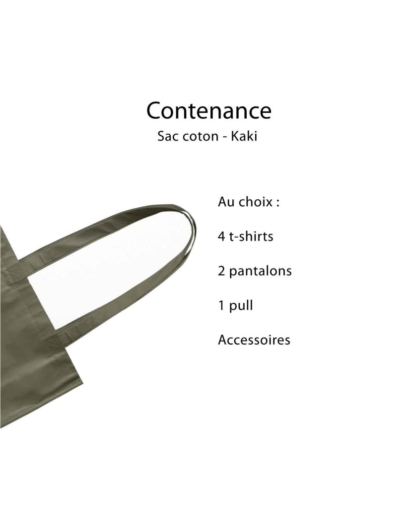 TOTEBAG "PARIJS" KAKI (38X42CM)
