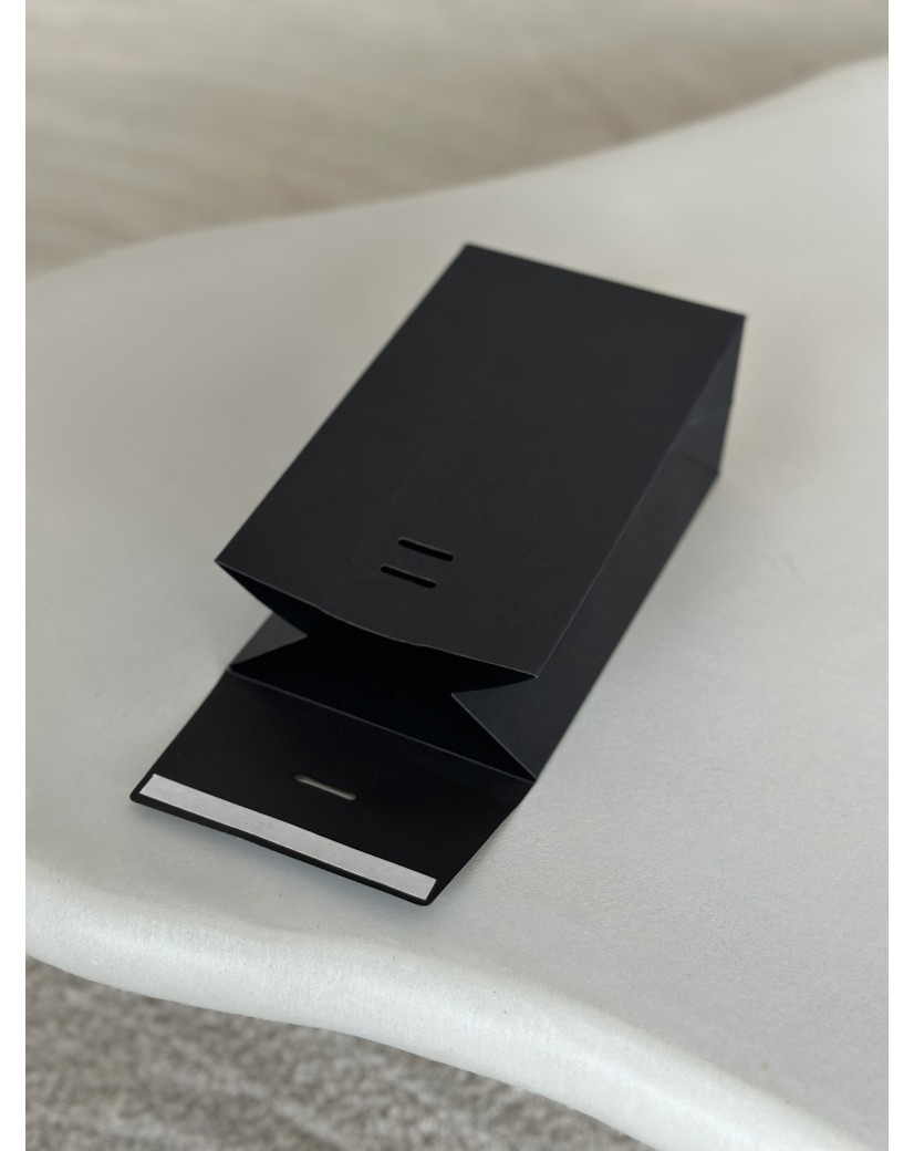 Geschenktüte - PRESTIGE – SCHWARZ S (12x8x20cm)