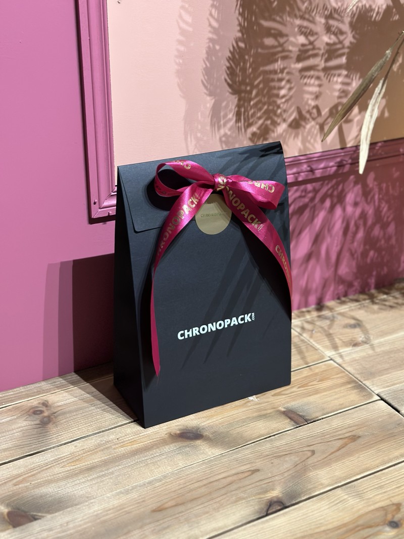 Geschenktüte - PRESTIGE – SCHWARZ M (20x10x30cm)