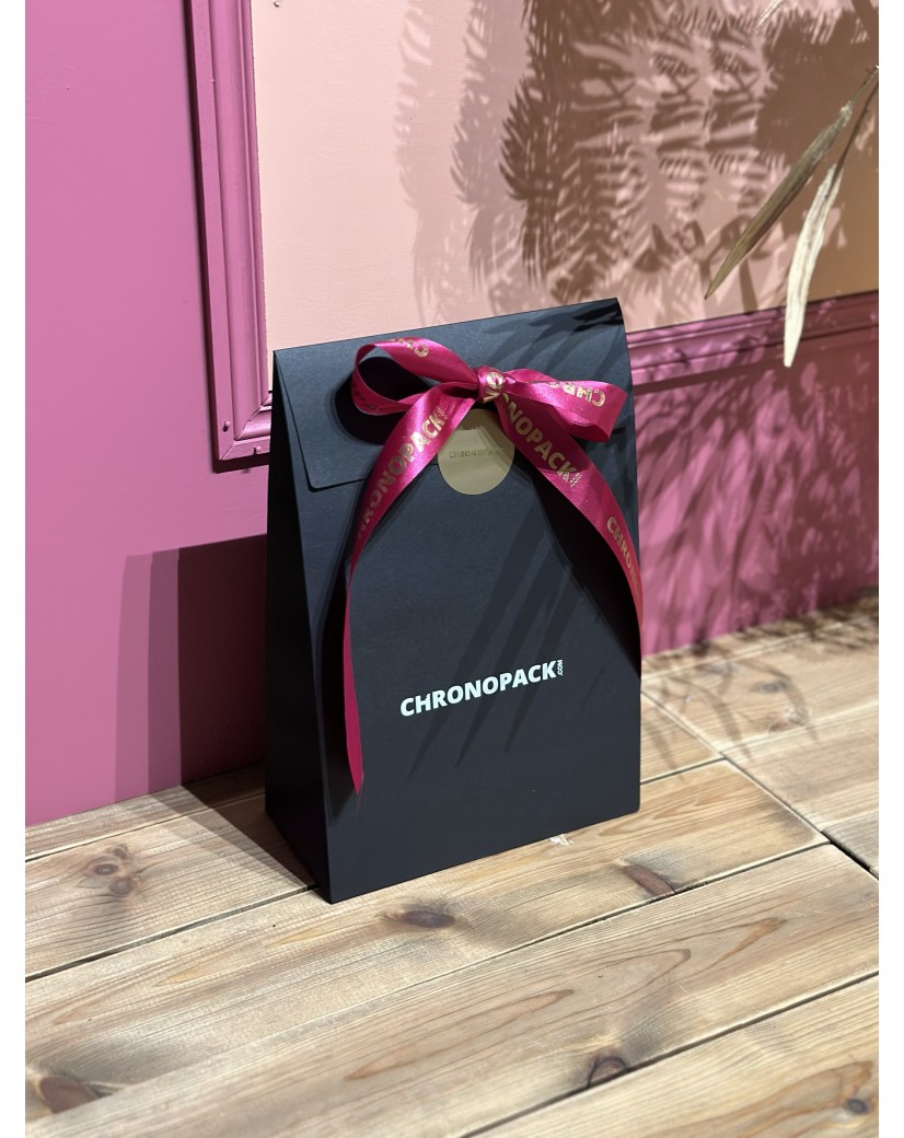Geschenktüte - PRESTIGE – SCHWARZ M (20x10x30cm)