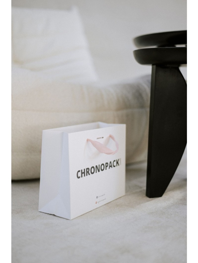 Weiße Luxuspapiertüte – Größe S  (25x10x20cm)