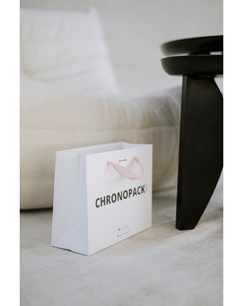 Weiße Luxuspapiertüte – Größe S  (25x10x20cm)