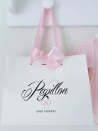 Luxury paper bags - White M - Ribbon handles