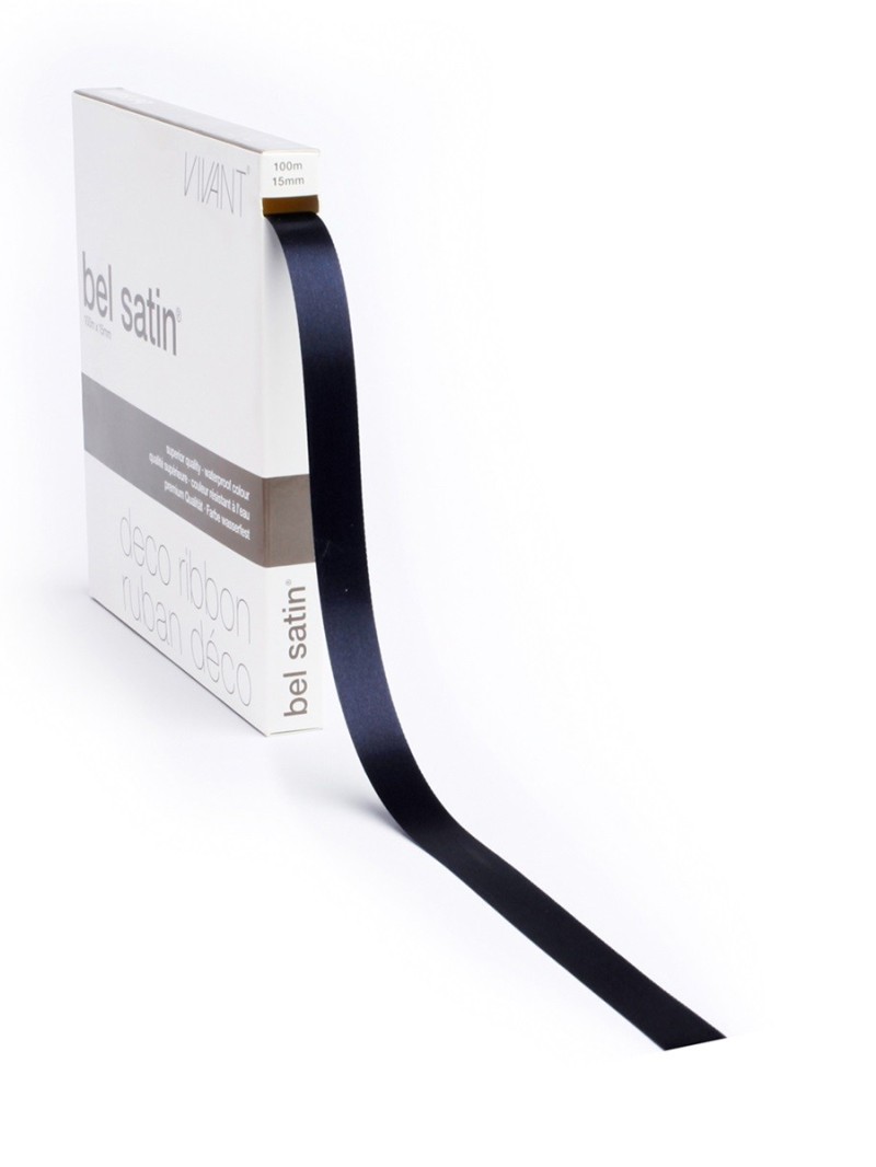 Lint 44 - Satijn Donkerblauw 15mm
