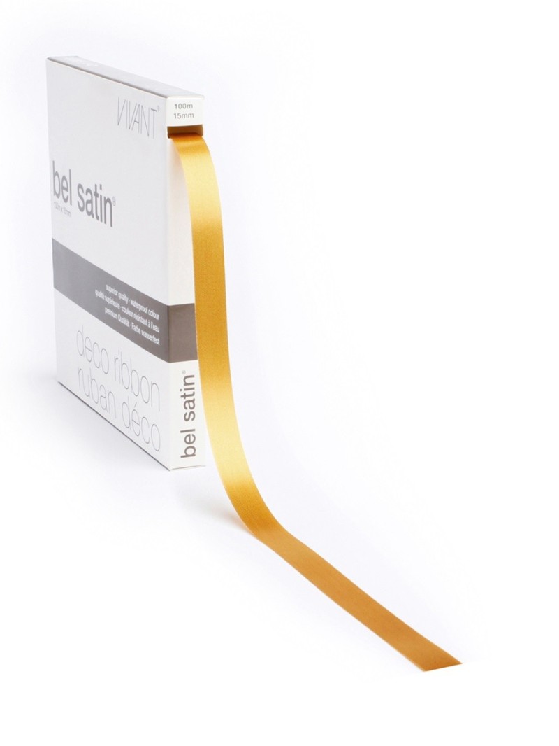 Ruban 51 - Doré Satiné 15mm