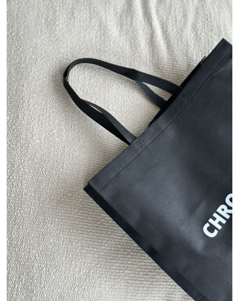 Sac tissu noir personnalisé pas cher et respectueux de l'environnement