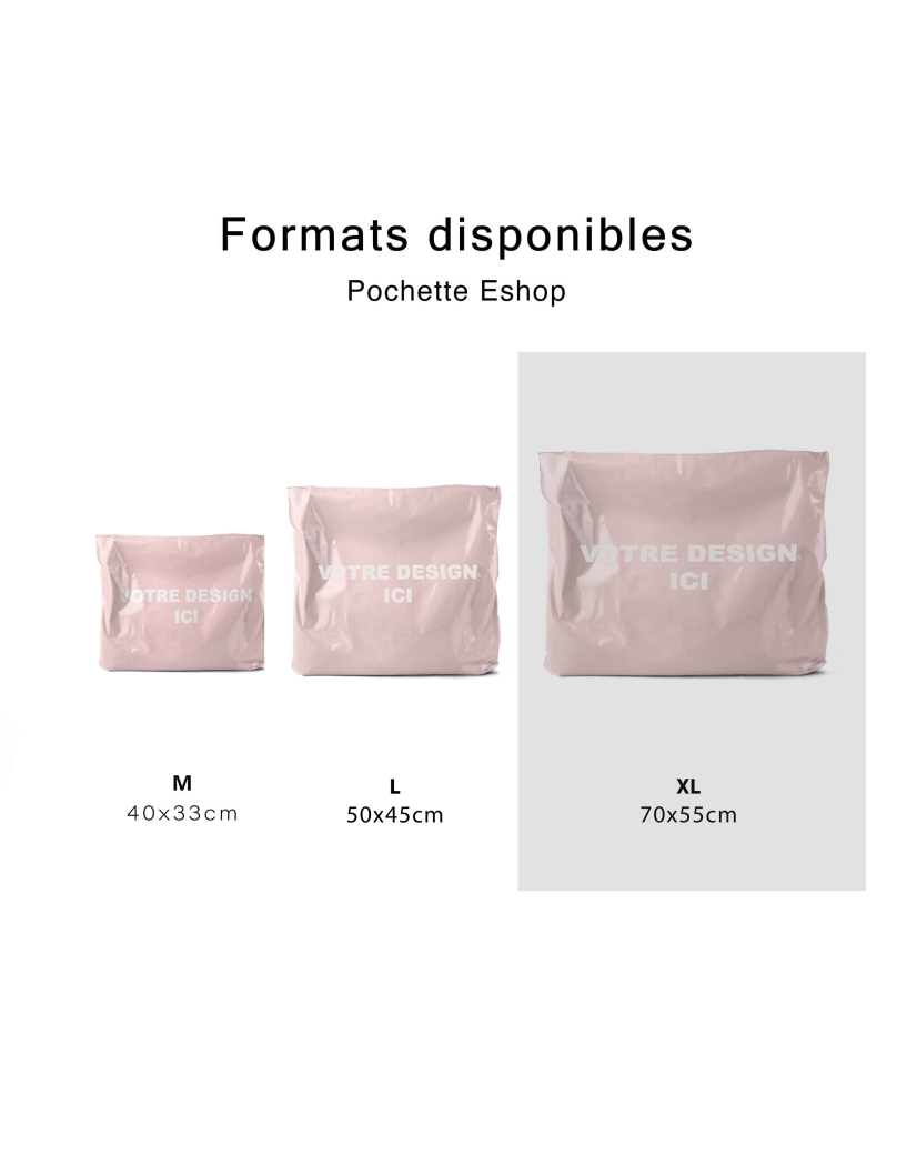 Versandbeutel - Pink XL (70x55cm)