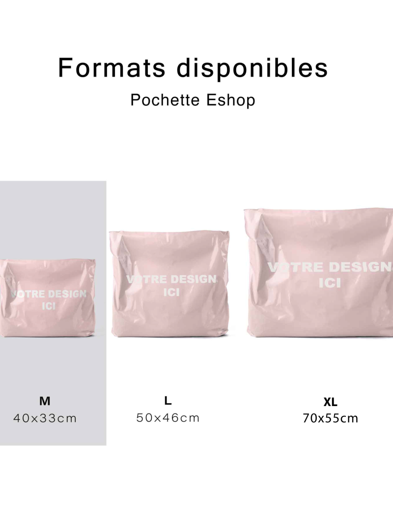 Pochette Eshop - Rose M (40x33cm)