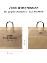 Bolsa Kraft M Cuadrada Asas Negras – Tu Logo En Primer Plano