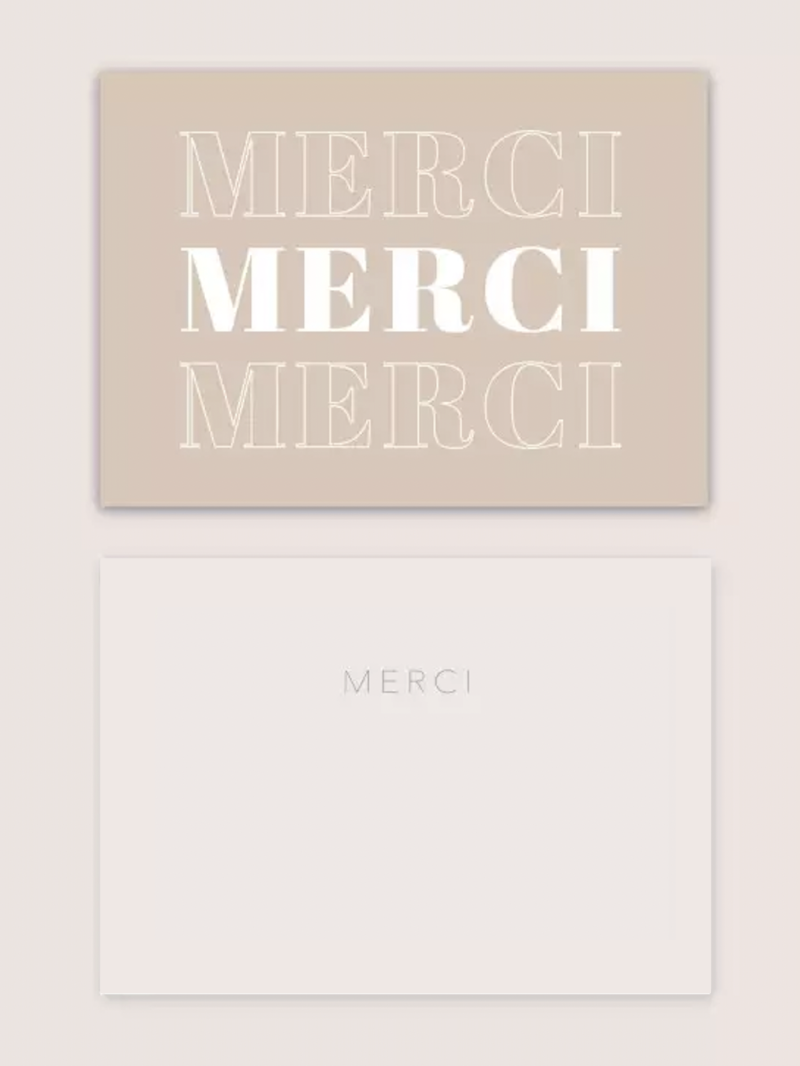 Carte de remerciement "PARIS"