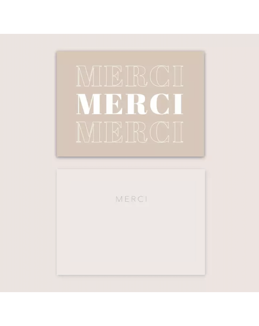 Carte de remerciement "PARIS"
