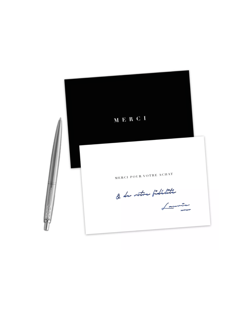 SIDNEY" thank-you card