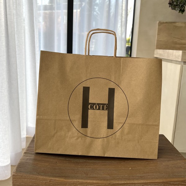 Sac Kraft XL Poignées Noires – L’Allié Pro De Vos Grands Formats