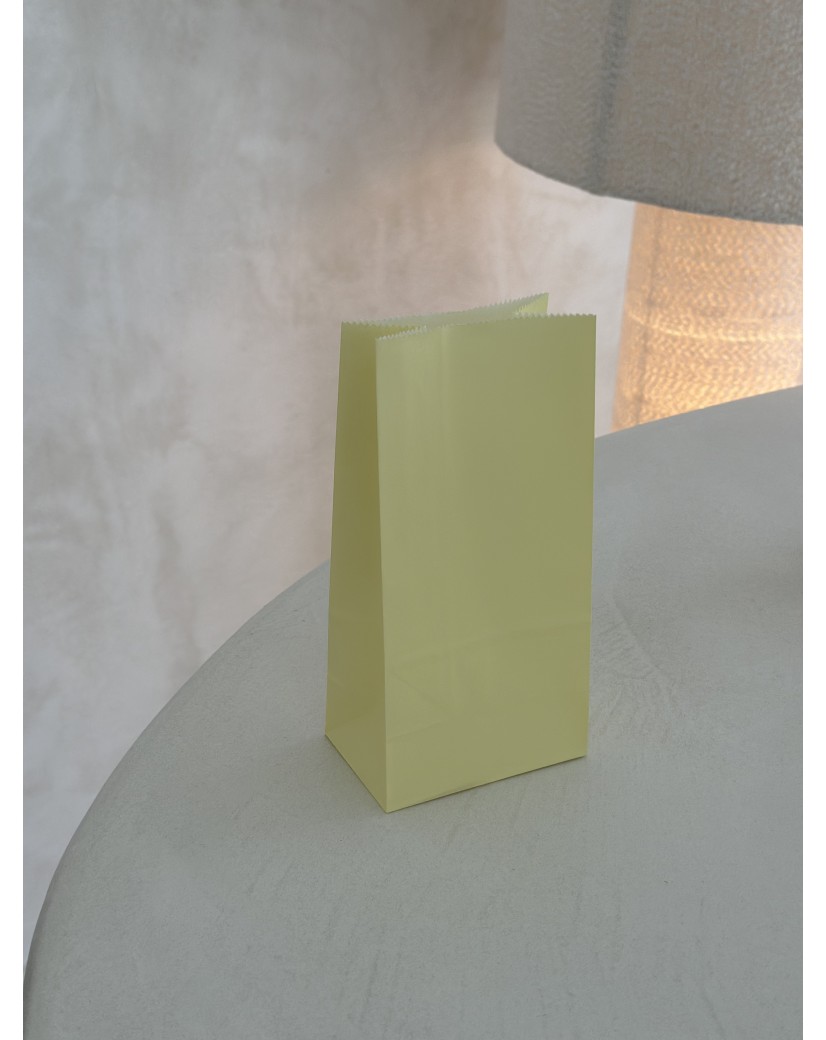 Papieren tas – Pastelgeel S
