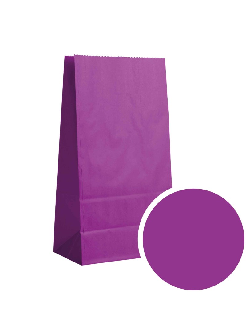 Papieren Tas - Paars M