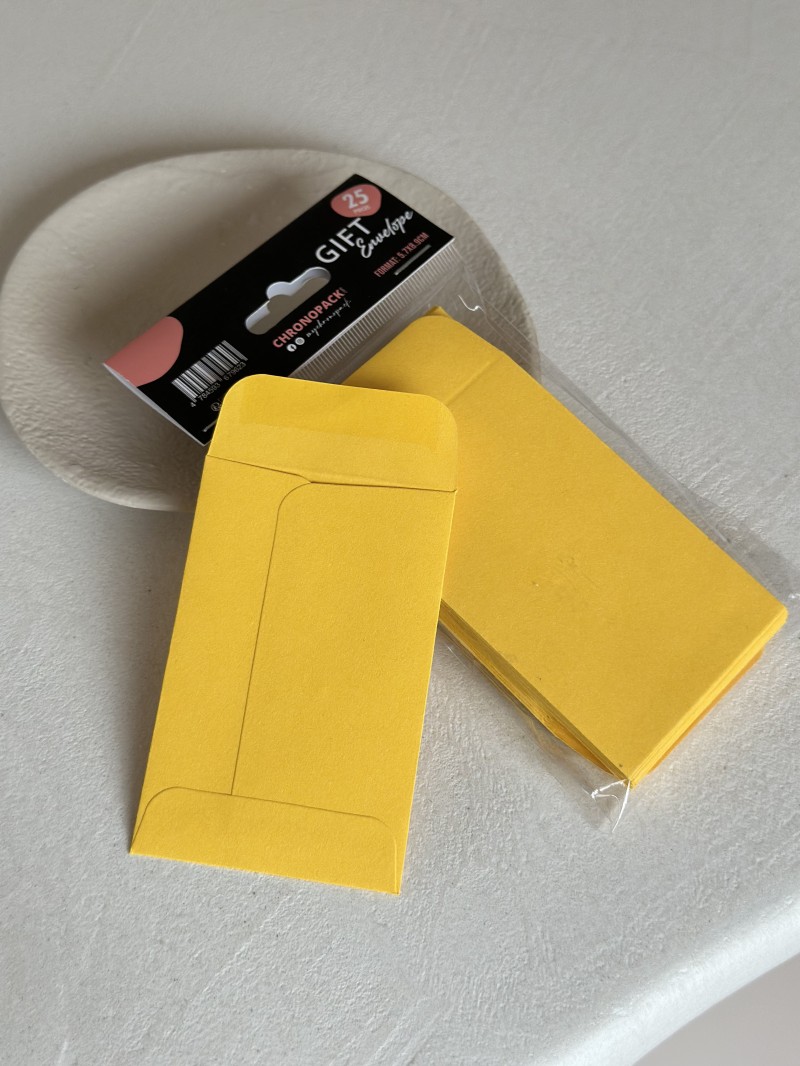 Gift Envelope - Jaune foncé XS