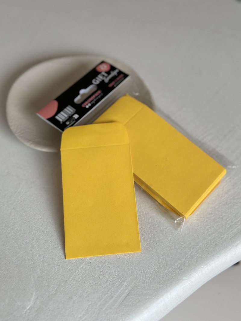 Gift Envelope - Jaune foncé XS
