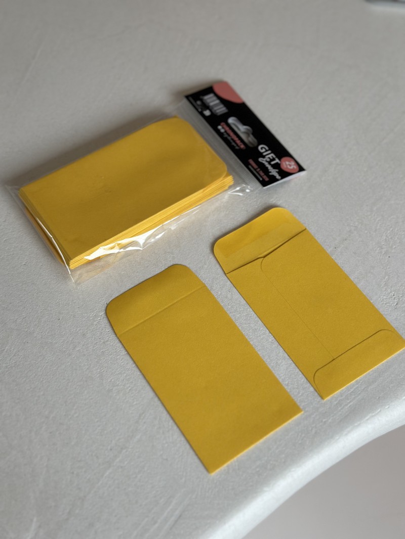 Gift Envelope - Jaune foncé XS