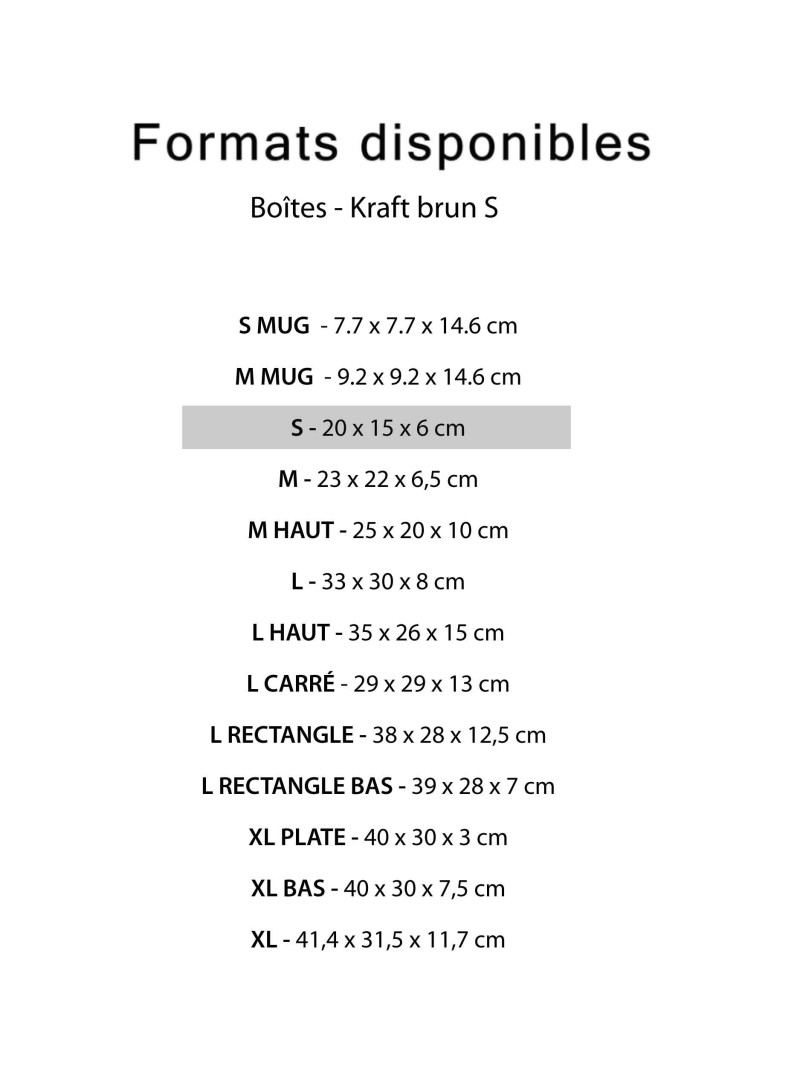 Boîte S - Chronopack