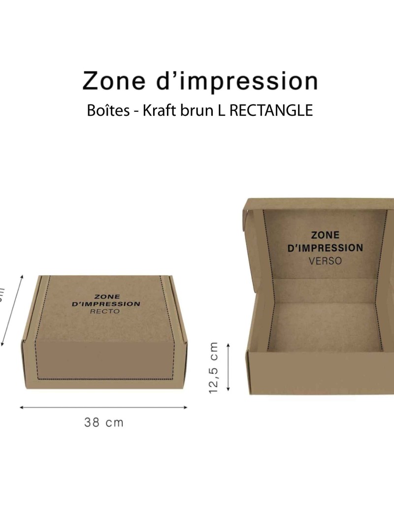 Boîte d'envoi personnalisable 38x28x12,5cm | Chronopack