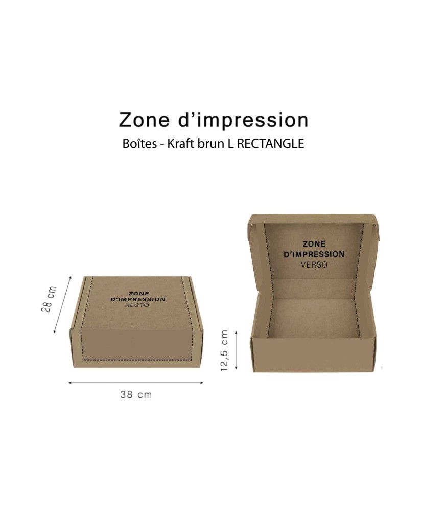 Boîte d'envoi personnalisable 38x28x12,5cm | Chronopack
