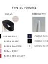Luxe Papieren Tas - Handvat Zwart Lint - Kraft M