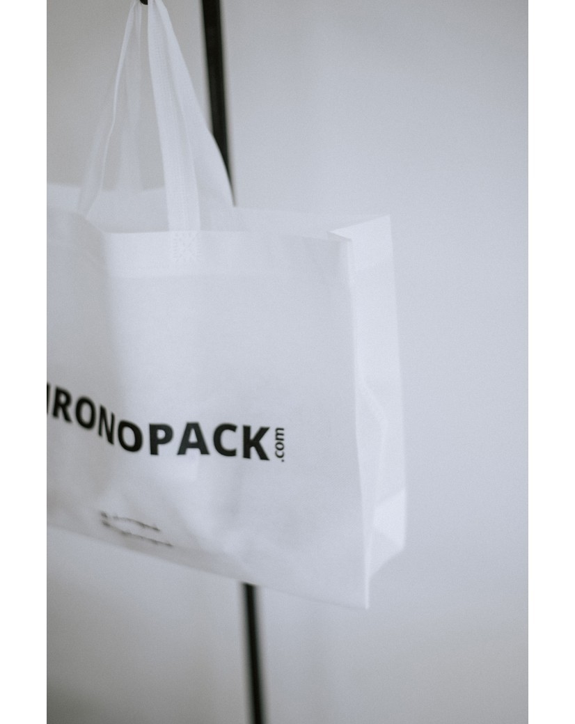Sac tissu noir personnalisé pas cher et respectueux de l'environnement