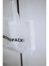NONWOVEN DRAAGTAS "LILLE" WIT - L (45x14x40cm)