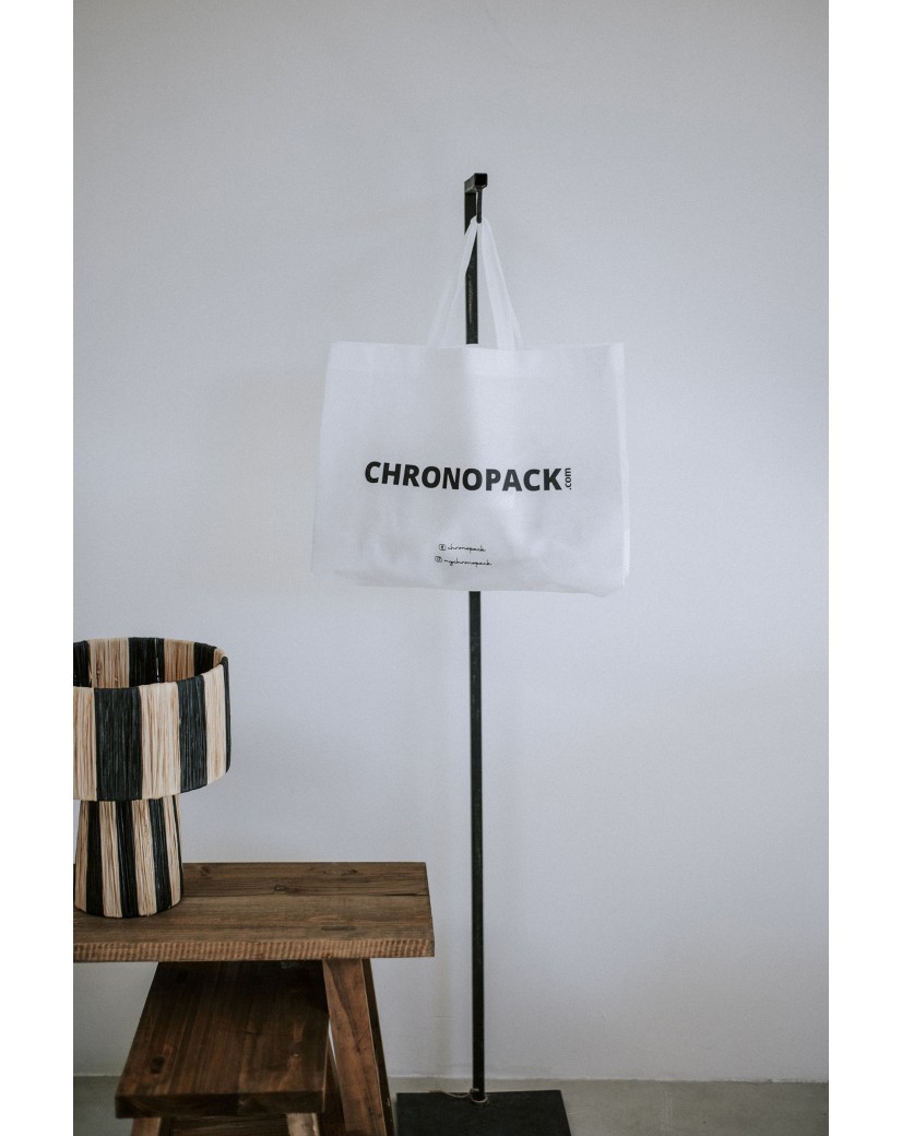 Sac tissu noir personnalisé pas cher et respectueux de l'environnement