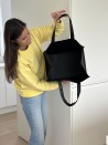 Günstige und umweltfreundliche personalisierte schwarze Stofftasche