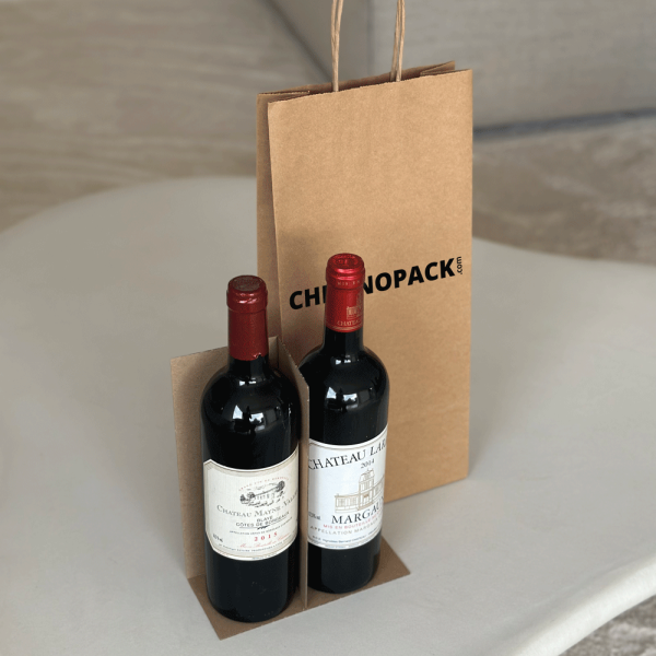 Kraft Bag For 3 Bottles – The Perfect Trio For Your Best Labels