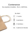 Bolsas de asas retorcidas - Kraft L VERTICAL (32x12x41cm)