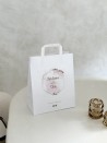 Moonpack Sacs poignées plates papier blanc M