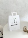 Flat handle bag - White M (26x12x35 cm)