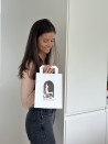 Moonpack Sacs poignées plates papier blanc S