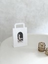 Moonpack Sacs poignées plates papier blanc S