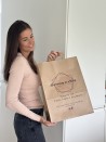 Sac Kraft L Poignées Plates – Grand Format, Visibilité Assurée