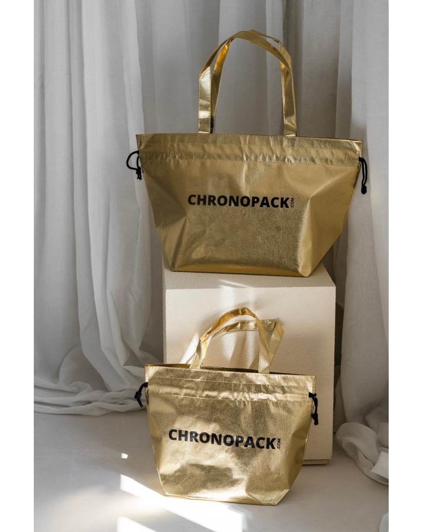 DRAAGTAS "NICE" GOUD – M (40x14x30 cm)