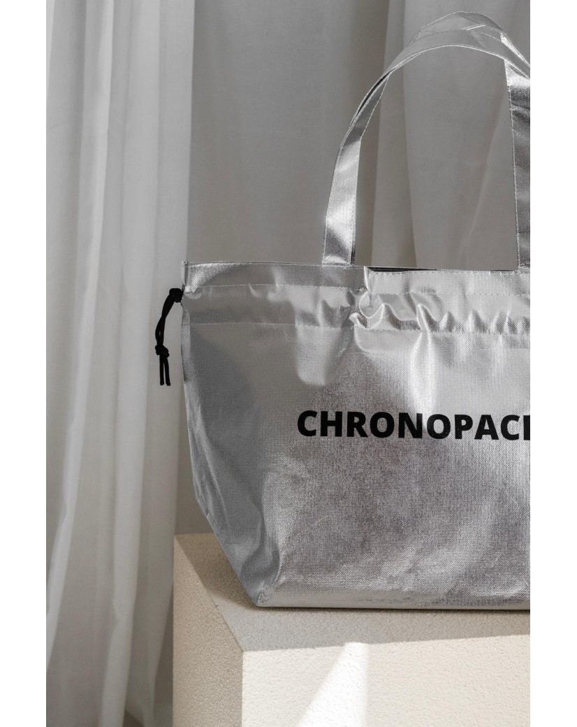 Nice Tragetasche Silber L (58x24x35cm)