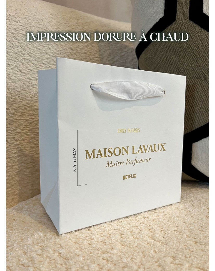 Geschenktüte - PRESTIGE – WEIß L (30x12x40cm)