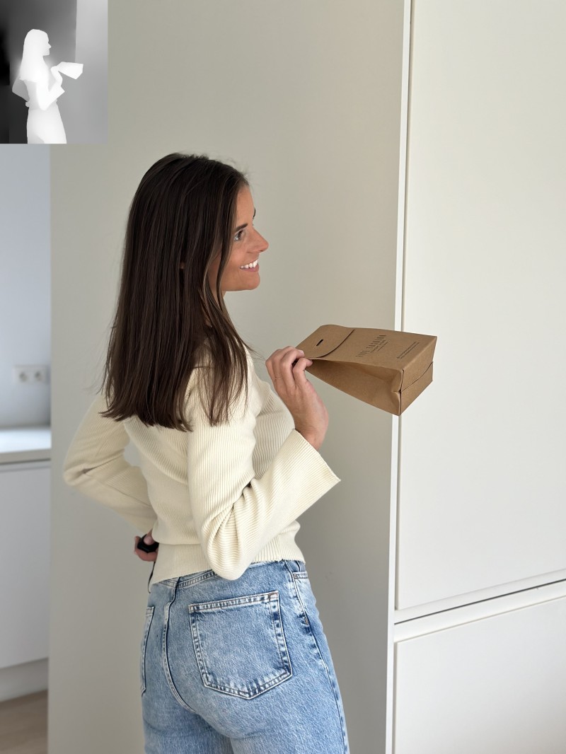 Geschenktüte - PRESTIGE – KRAFT S (12x8x20cm)