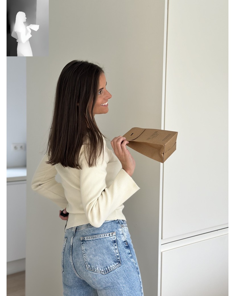 Geschenktüte - PRESTIGE – KRAFT S (12x8x20cm)