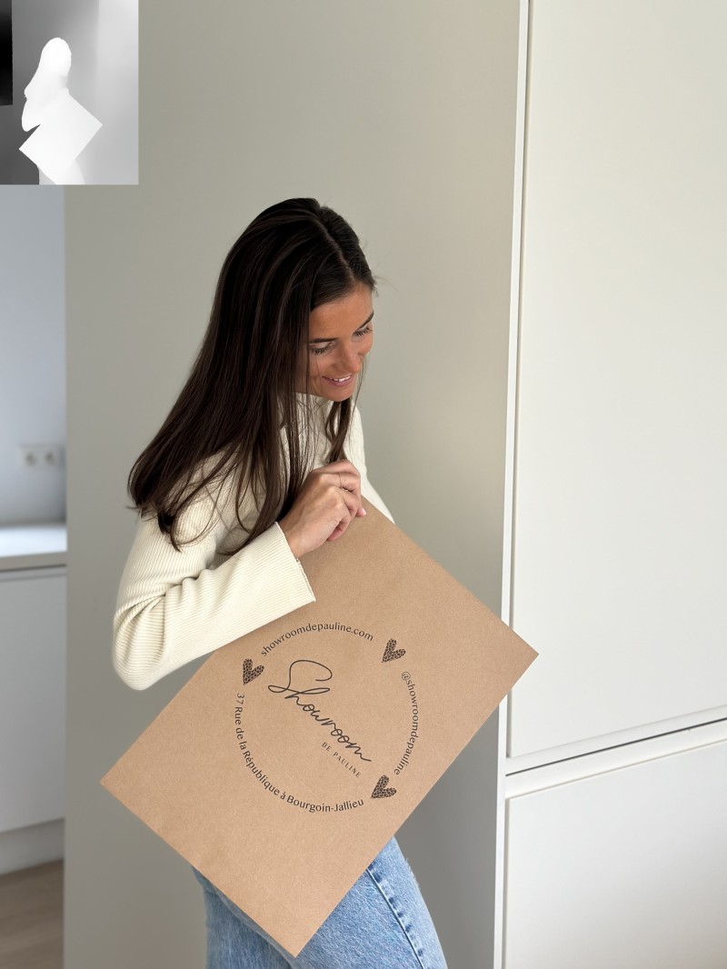 Extra starker wiederverschließbarer Kraftpapier-Versandbeutel Mango M (30x7x45,5cm)