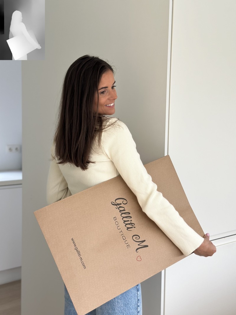 Extra starker wiederverschließbarer Kraftpapier-Versandbeutel Mango L (38x9x58cm)