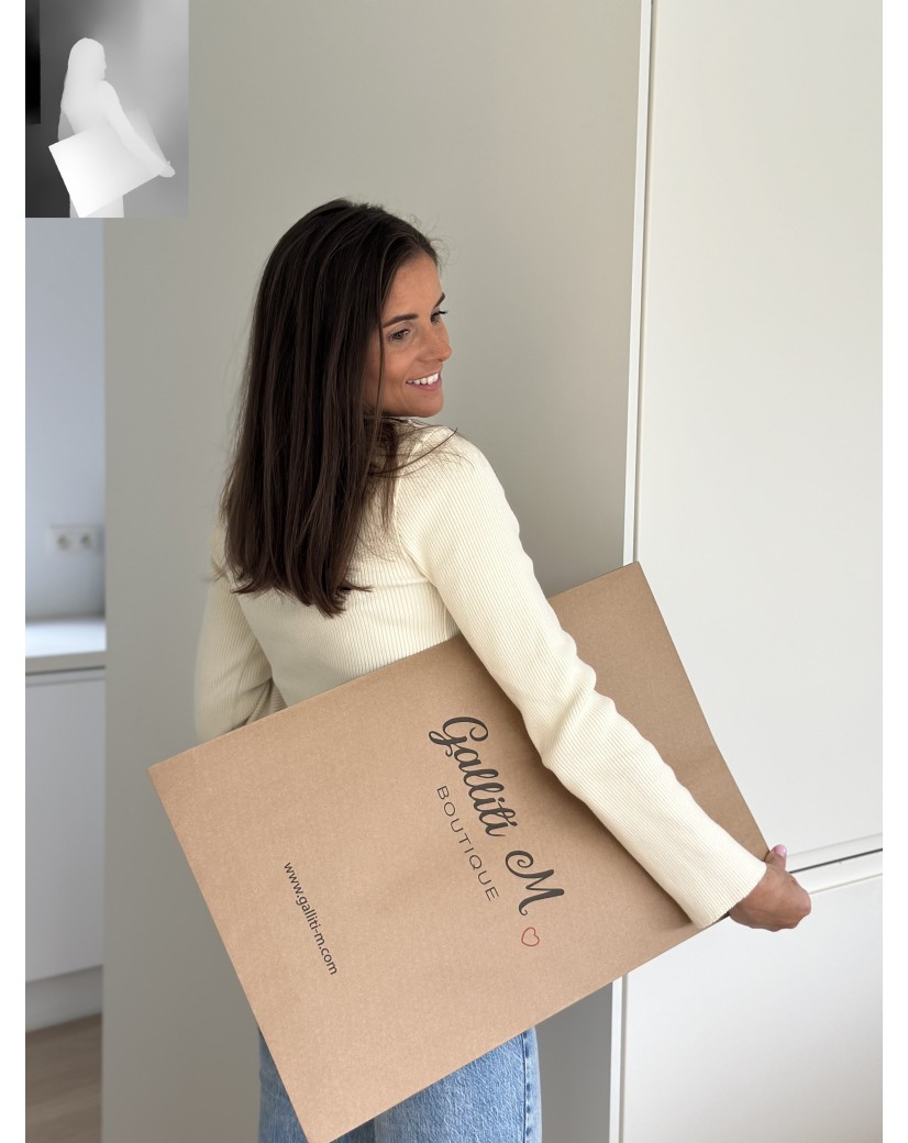 Extra starker wiederverschließbarer Kraftpapier-Versandbeutel Mango L (38x9x58cm)