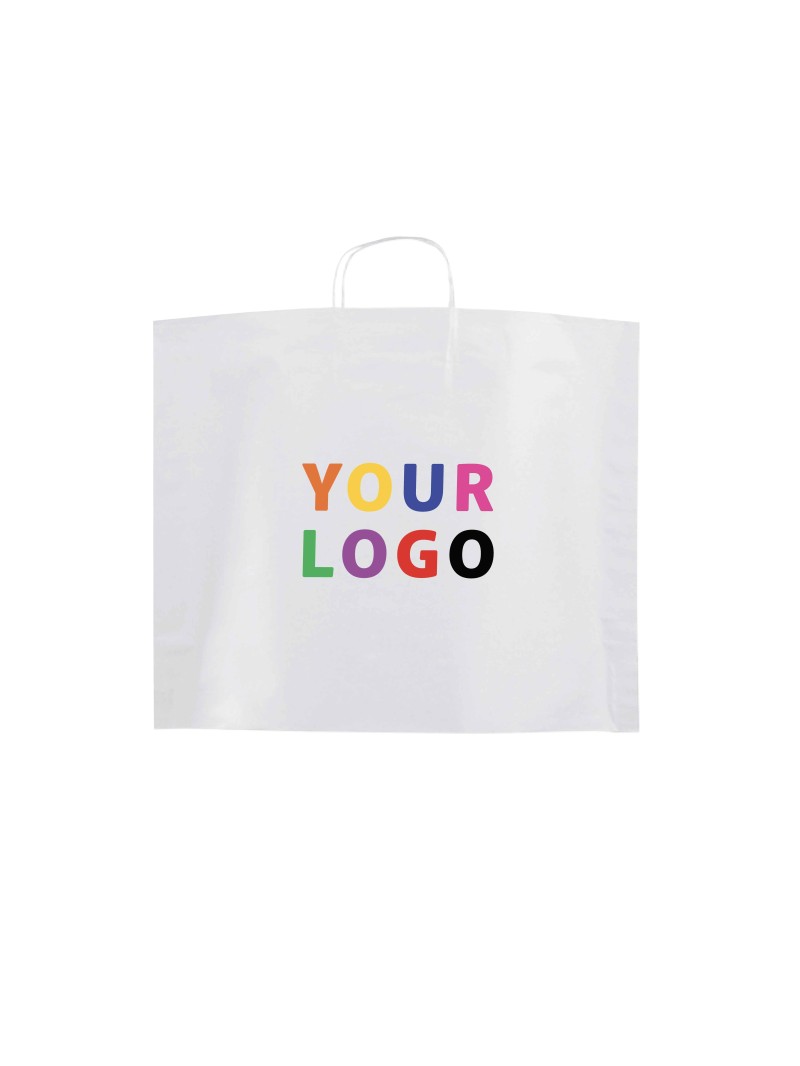 BOOT PAPIEREN TAS - WIT M (45x14x35cm)