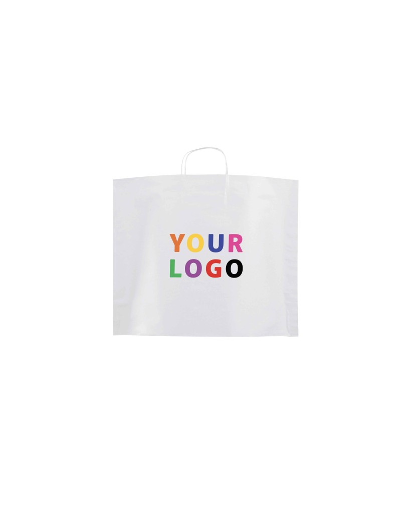 BOOT PAPIEREN TAS - WIT M (45x14x35cm)