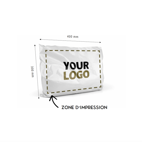 Eshop Eco Pouch - White M (30x40cm)