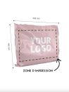 Grande enveloppe en plastique rose personnalisée - Modèle Paris