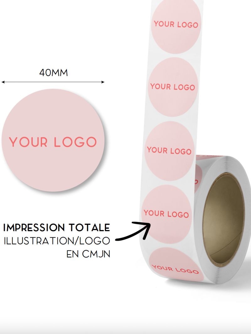 Stickers rond 4cm- Volledige opdruk